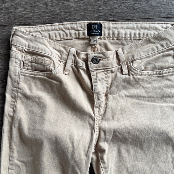 Just Black Tan Denim Jeans Beige size 29 - Picture 2 of 5